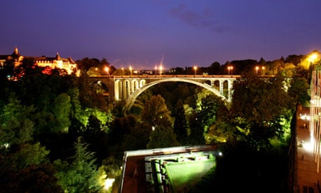 Luxembourg City at night