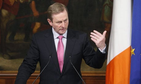 Irish prime minister Enda Kenny visits Italy
