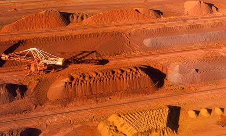 BHP Billiton iron ore loading facility in western Australia