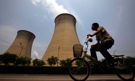 Coal-burning power station in Beijing, China