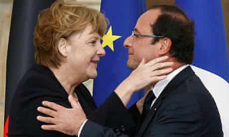German chancellor Angela Merkel and French president François Hollande