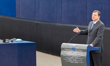 José Manuel Barroso at the European parliament, 12 September 2012