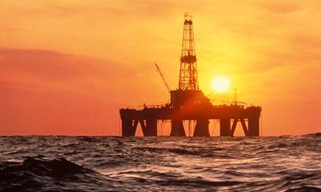 A North Sea oil rig