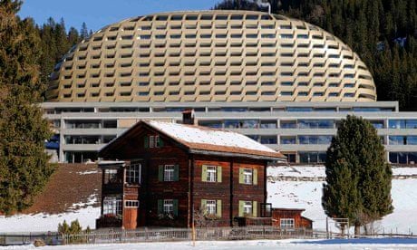 The InterContinental Davos luxury hotel in the Swiss mountain resort of Davos