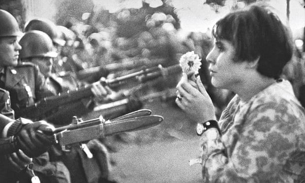 That's me in the picture: Jan Rose Kasmir at an anti-Vietnam ...