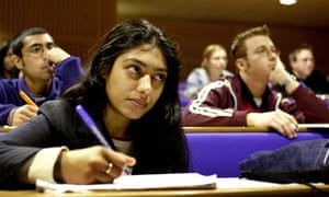 student in lecture