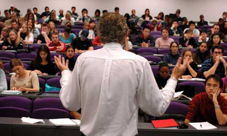Students in a lecture at the University of Hatfield