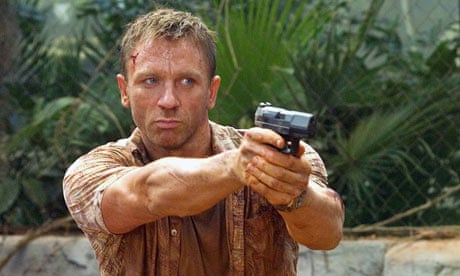 Actor Daniel Craig as James Bond in Casino Royale