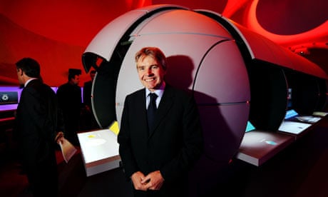 Lord Drayson, minister of science, at the Centre of the Cell, a new science education centre