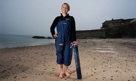Hanna Nuuttila is researchin dolphin and porpoise movements around Cardigan Bay, west Wales