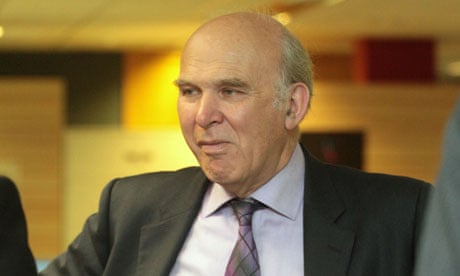 Business secretary Vince Cable visits the Student Loans Company in Glasgow