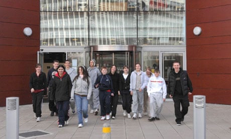 Young people visit Salford University. Widening participation may be hit by the proposed reforms