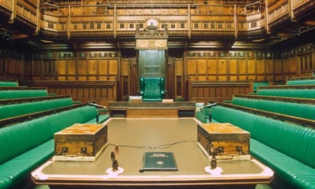 Interior of the House of Commons.