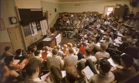 Students at a lecture, 1949