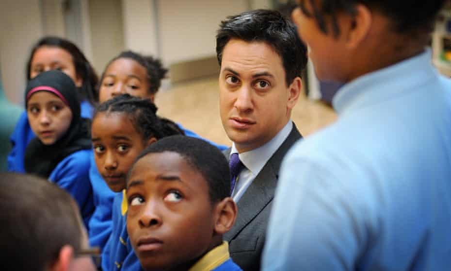 Ed Miliband visit to Michael Faraday School London
