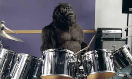 Cadbury Dairy Milk TV advert featuring a gorilla playing the drums - Sept 2007