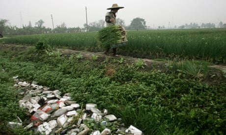 Pollution from toxin in Chinese farmland, Guangzhou, China