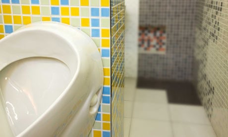 Urinal in restroom