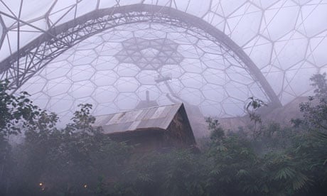 Damian Blog on Geothermal in Cornwall : Inside on of the biodomes in the Eden Project