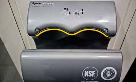 The Airblade, a high-speed hand dryer for public toilets from Dyson