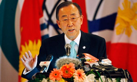 Ban Ki-moon speaking in Thailand