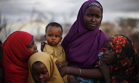Somali girls in  Refugee Camp, Dabaab, Kenya