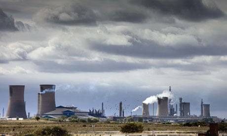 Pollution due to carbon emissions due to rise says IEA : Industrial air pollution on Teeside