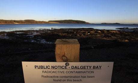 MoD nuclear pollution  At Former Military Airfield Dalgety Beach