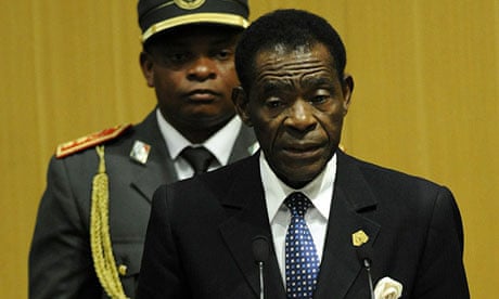 MDG: Obiang Nguema Basongo President Equatorial Guinea and Chairperson of the African Union
