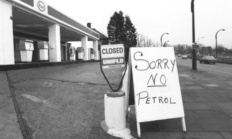 Chris Hume return of the 70s : No Petrol at petrol station