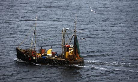 A Maria Damanaki on fisheries : fishing boat makes its way into Uig on the Isle of Skye