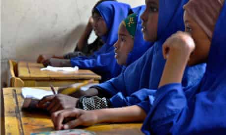 MDG : School in Mogadishu for Displaced Somalis , Somalia