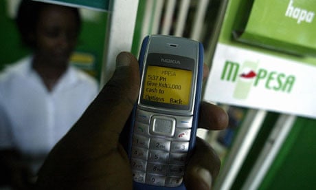 MDG : M-Pesa mobile phone service  in Kenya