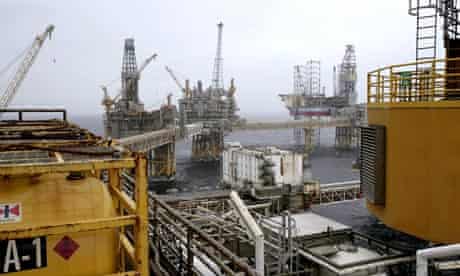 Oil platform Ekofisk in the North Sea, Norway