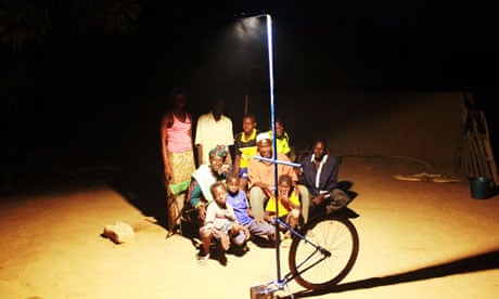 Solar-powered lamp-post provides ray of light for Mali | Environmental sustainability | Guardian