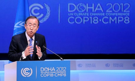 COP18 Doha : United Nations Secretary General Ban Ki-moon