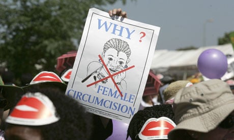 MDG : FGM : demonstration against female genital mutilation