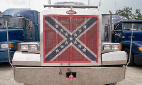 Fossil fuels and slavery : Truck With Confederate Flag