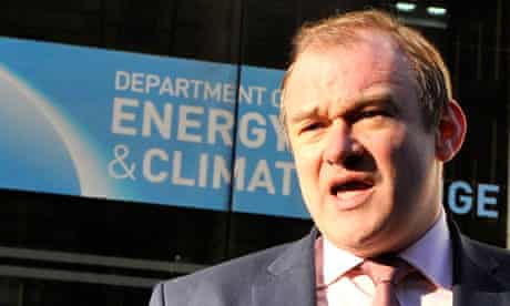 Newly appointed British Energy and Climate Change Secretary Ed Davey 