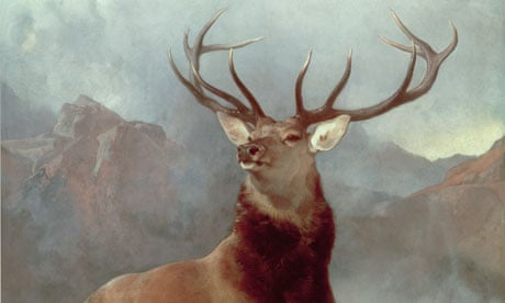 Monarch of the Glen by Sir Edwin Henry Landseer, a red deeer stag in Scotland