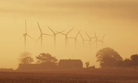 Wind energy in Denmark : wind turbines in Holstebro , Westjutland