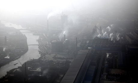 consumption and emissions  : Pollution over an industrial area of Huaxi in Jiangsu province , China