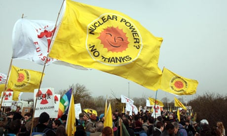 Hinkley C : Anti Nuclear Protesters Demonstrate Outside Hinkley Point Nuclear Power Station