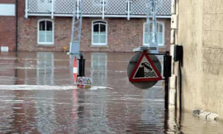 2012 was second wettest on MET record in the UK : Flooding in the city of York