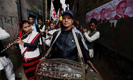 MDG : Maoist campaigning in the runup to the Nepal elections