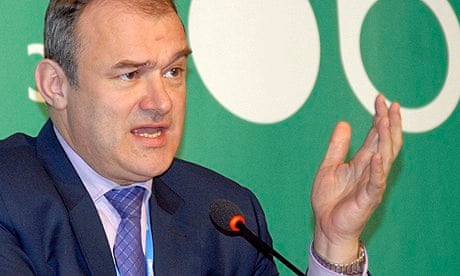 COP19 in Warsaw : UK Energy and Climate Change Secretary  Ed Davey 