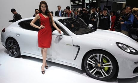 Porsche Panamera Hybrid electric version at the Shanghai auto show