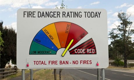 Extreme Weather in 2013 : Total Fire Ban announced in Australian state of Victoria
