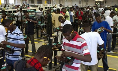 MDG : Haiti : Garnment industry : cal clothing and shoe factory, Caracol Industrial Park