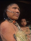 Chitonahua tribe member, Manu park in Peruvian Amazon, Peru